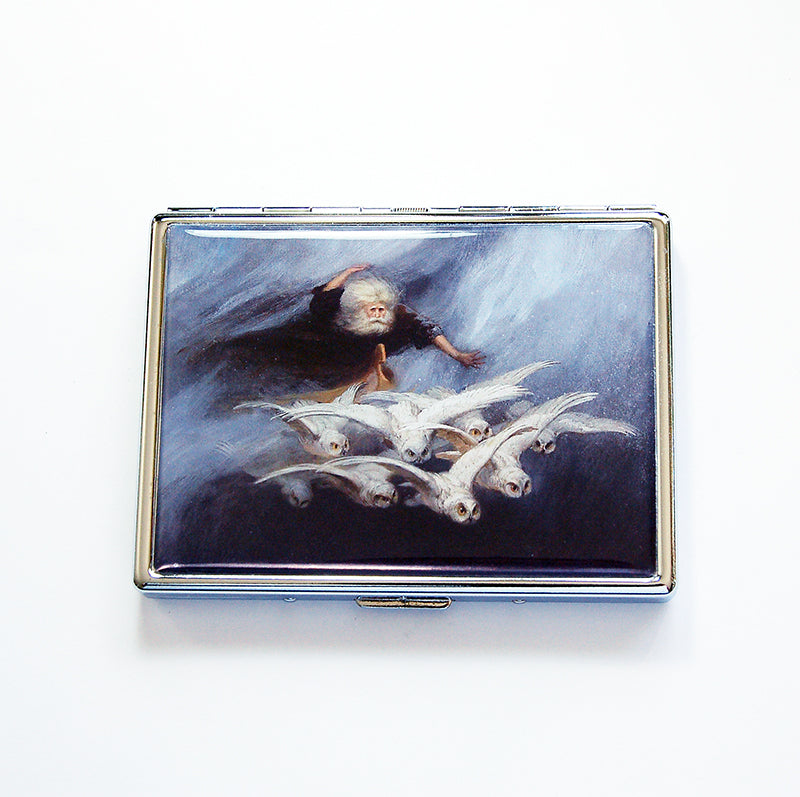 Wizard & Owls Slim Cigarette Case - Kelly's Handmade