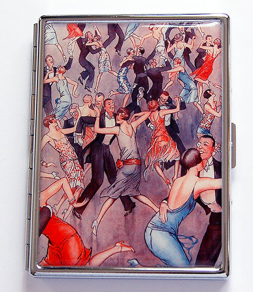 Flappers Dancing Slim Cigarette Case - Kelly's Handmade