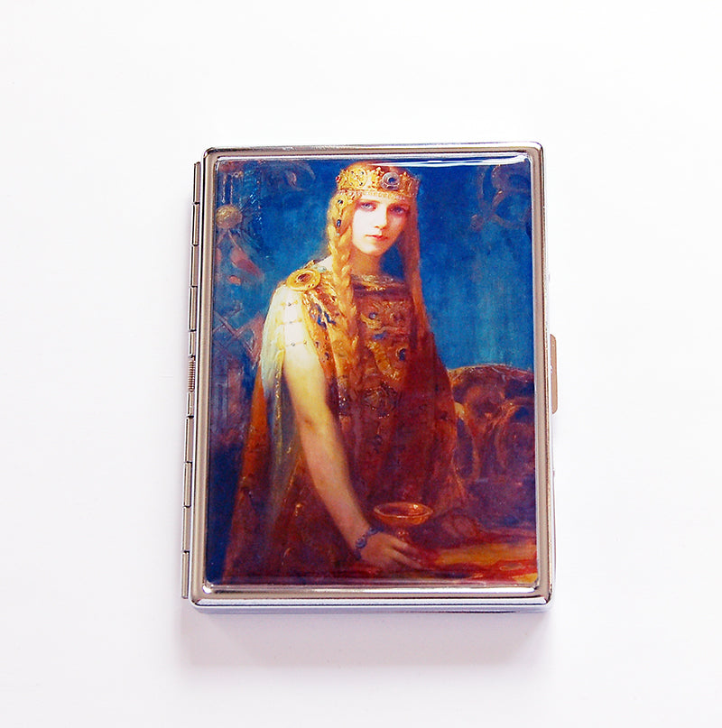 Viking Queen Slim Cigarette Case - Kelly's Handmade
