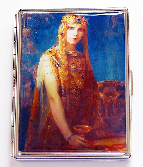 Viking Queen Slim Cigarette Case - Kelly's Handmade