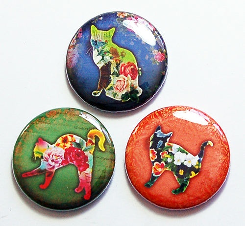 Calico Cat Magnet Trio - Kelly's Handmade