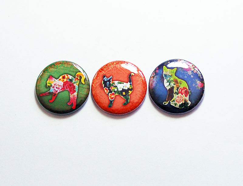 Calico Cat Magnet Trio - Kelly's Handmade