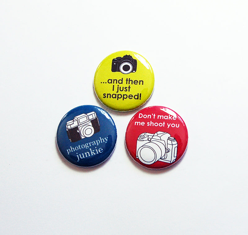 Funny Photography Magnet Trio - Kelly's Handmade