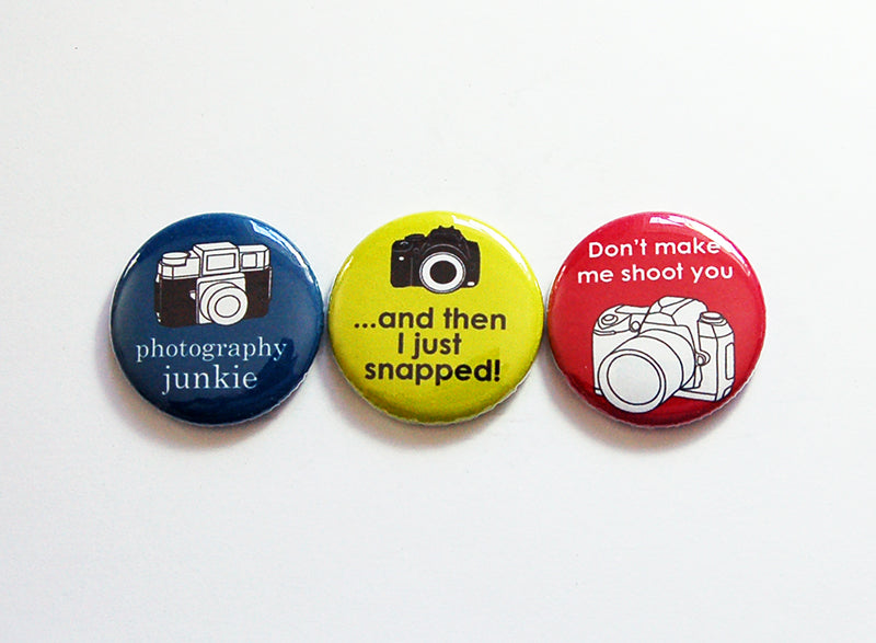 Funny Photography Magnet Trio - Kelly's Handmade