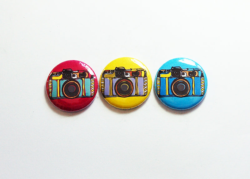 Photography Camera Magnet Trio - Kelly's Handmade