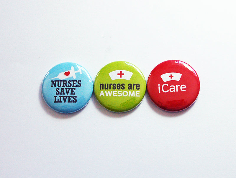 Nurses Are Awesome Magnet Trio - Kelly's Handmade