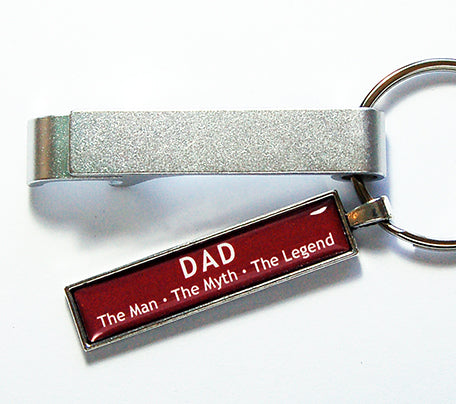 Dad The Man Keychain Bottle Opener - Kelly's Handmade