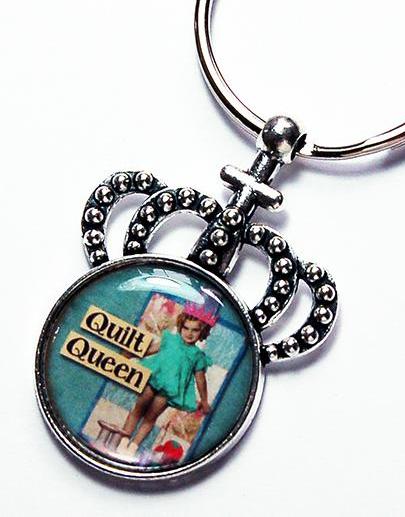 Quilt Queen Crown Keychain - Kelly's Handmade