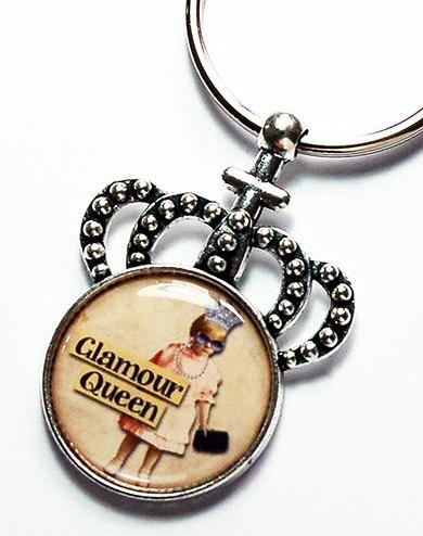Glamour Queen Crown Keychain - Kelly's Handmade