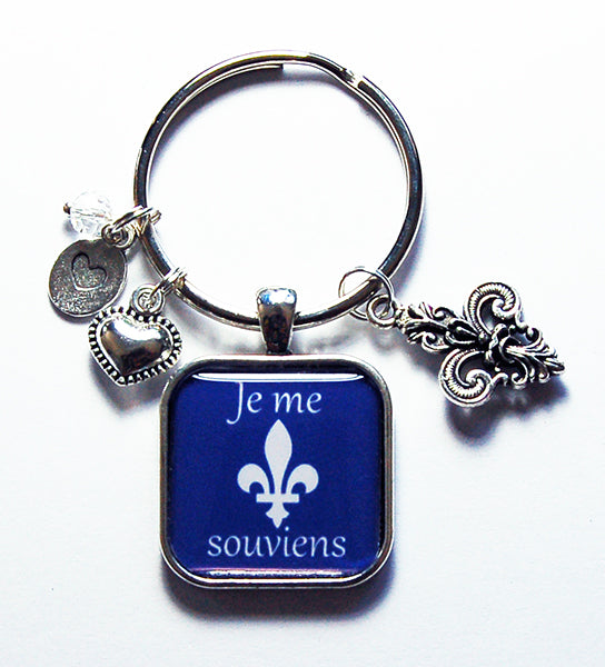 Je me souviens Quebec Keychain - Kelly's Handmade