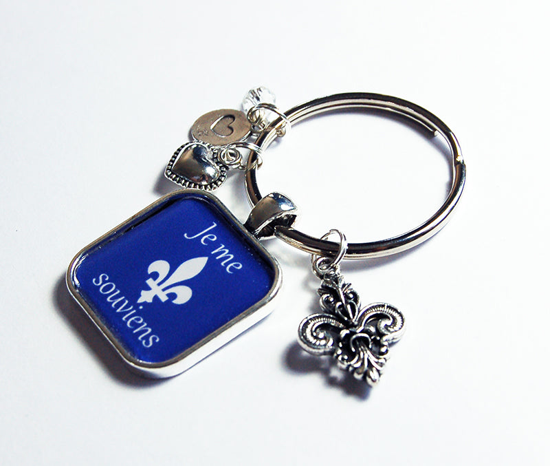 Je me souviens Quebec Keychain - Kelly's Handmade