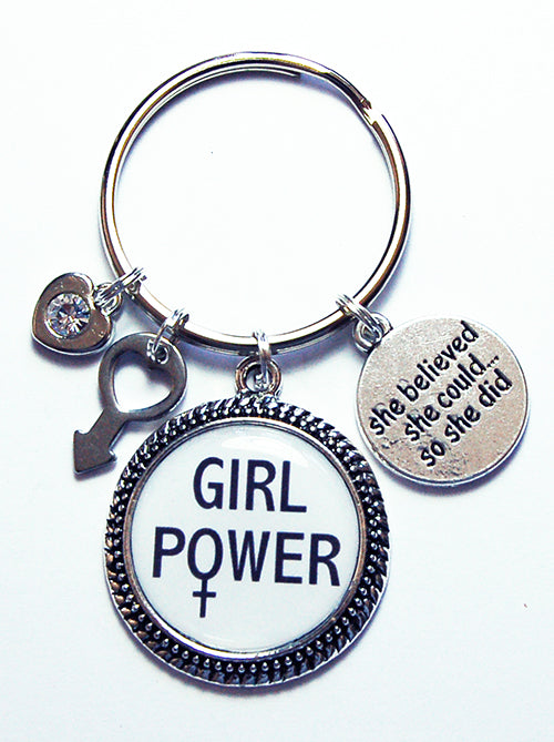 Girl Power Keychain - Kelly's Handmade