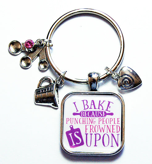 I Bake Funny Keychain - Kelly's Handmade