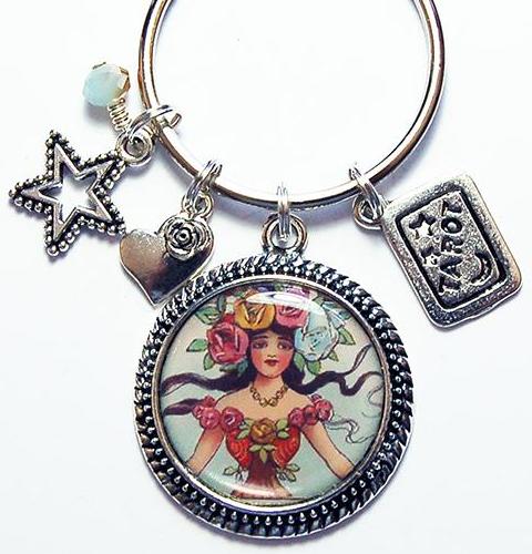 Fortune Teller Gypsy Keychain - Kelly's Handmade