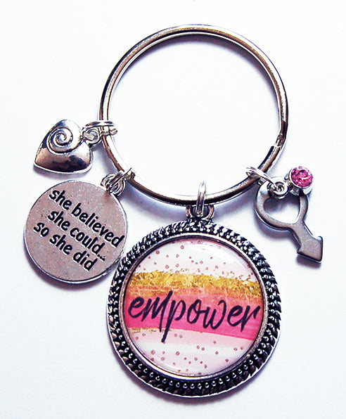 Empower Keychain - Kelly's Handmade