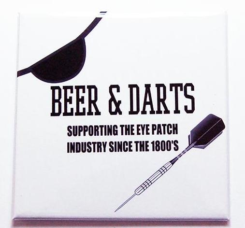 Beer & Darts Funny Magnet - Kelly's Handmade
