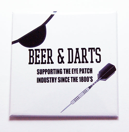Beer & Darts Funny Magnet - Kelly's Handmade