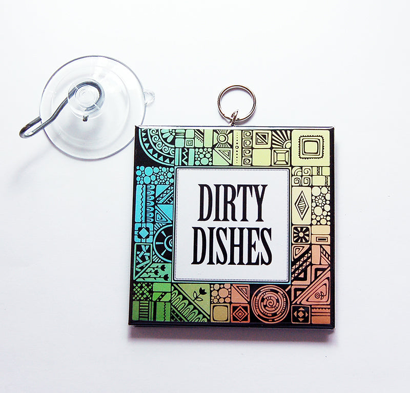 Art Deco Design Clean/Dirty Dishwasher Sign - Kelly's Handmade