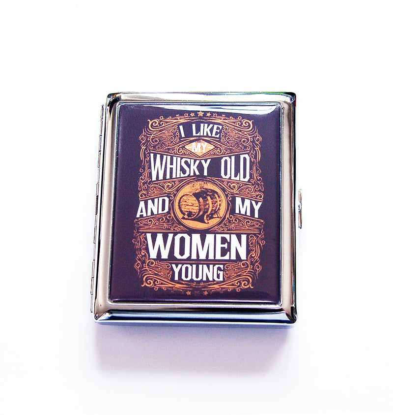 I Like My Whisky Old Compact Cigarette Case - Kelly's Handmade