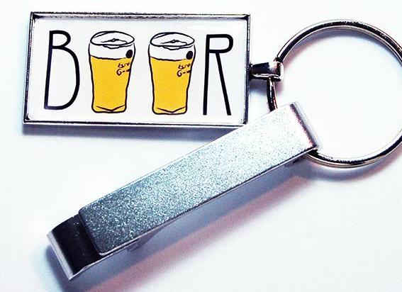 Beer Keychain Bottle Opener - Kelly's Handmade