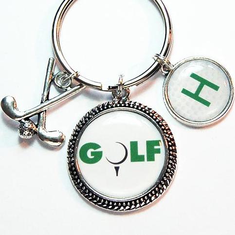 Golf Monogram Keychain - Kelly's Handmade