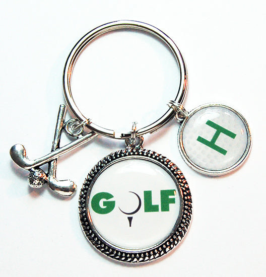 Golf Monogram Keychain - Kelly's Handmade