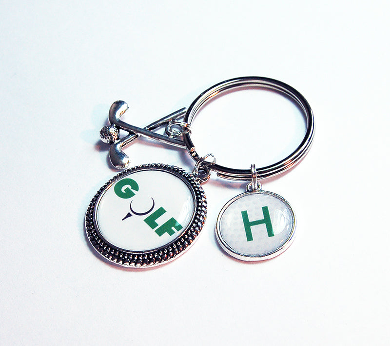 Golf Monogram Keychain - Kelly's Handmade