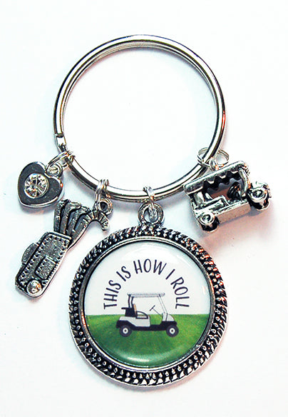 This Is How I Roll Golf Keychain - Kelly's Handmade