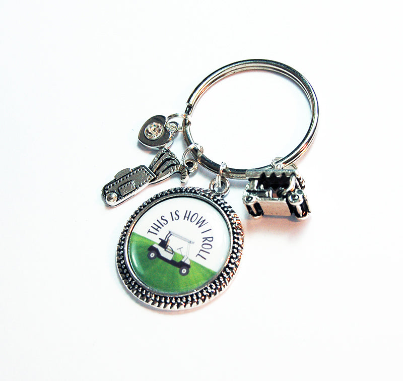 This Is How I Roll Golf Keychain - Kelly's Handmade