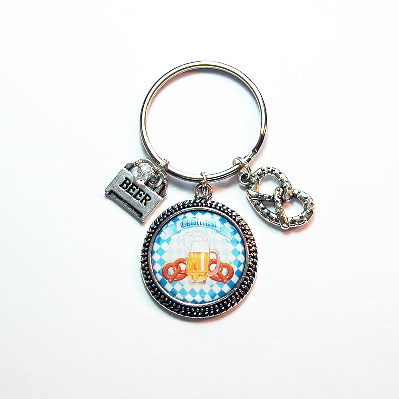 Beer & Pretzels Keychain - Kelly's Handmade