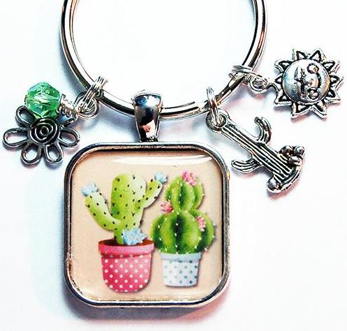 Cactus Keychain - Kelly's Handmade
