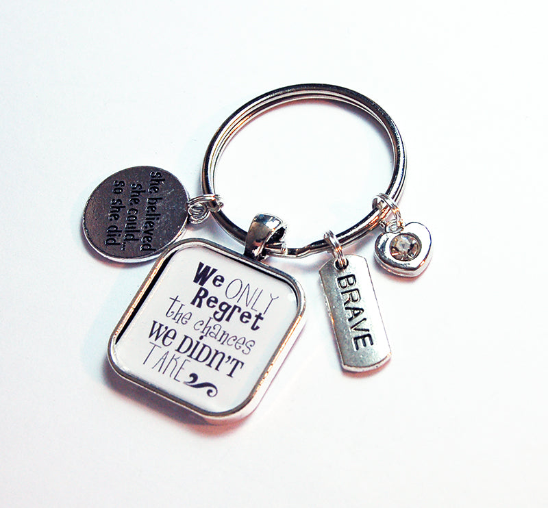 We Only Regret Keychain - Kelly's Handmade