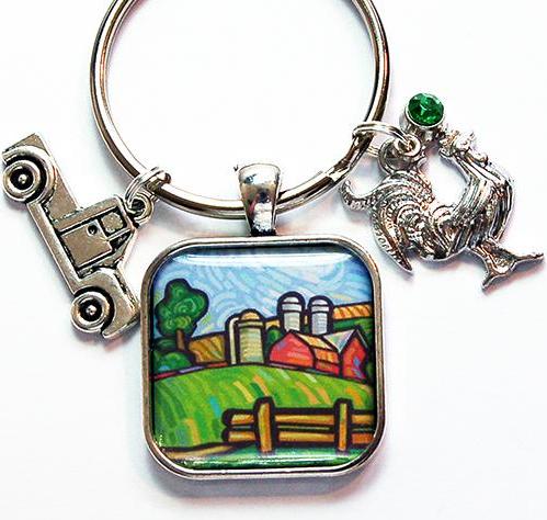 Farm Country Keychain - Kelly's Handmade