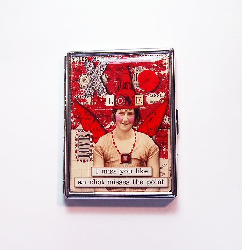 I Miss You Slim Cigarette Case - Kelly's Handmade