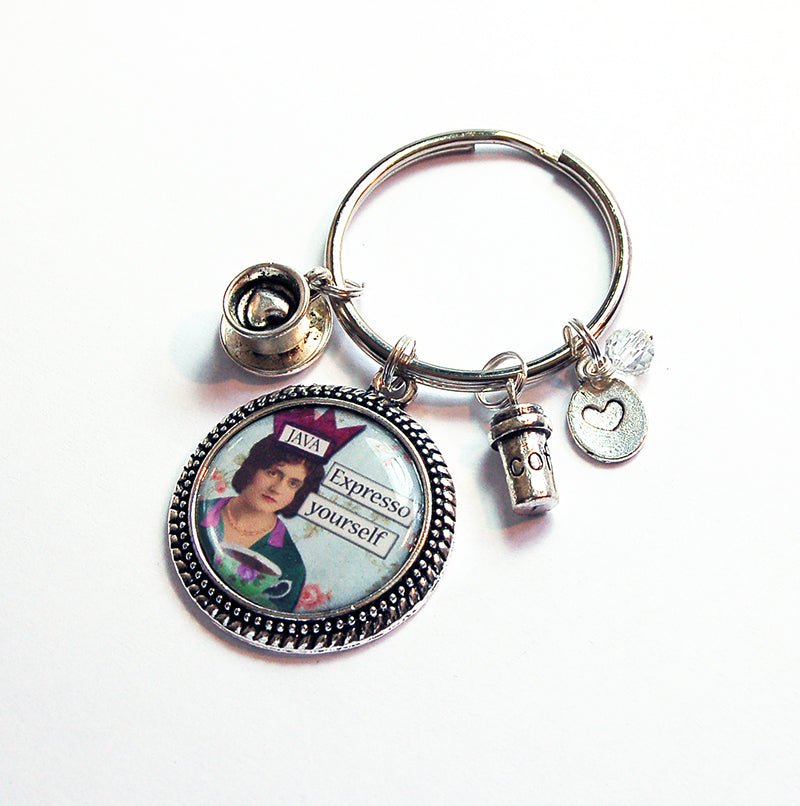 Expresso Yourself Coffee Keychain - Kelly's Handmade