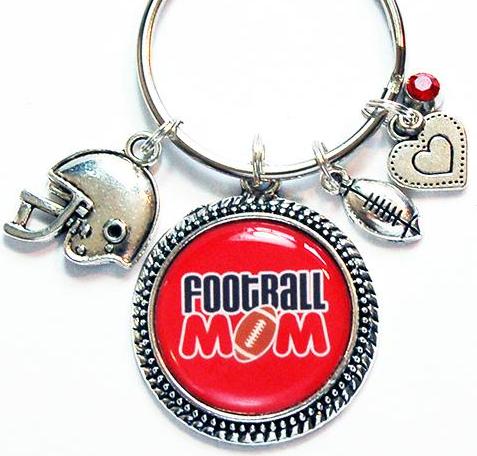 Football Mom Keychain - Kelly's Handmade