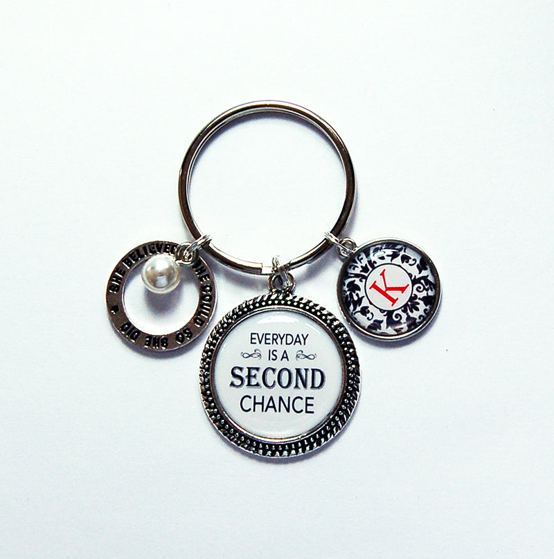 Second Chance Monogram Keychain - Kelly's Handmade