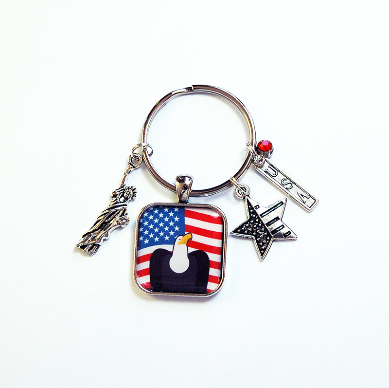 USA Eagle Keychain - Kelly's Handmade