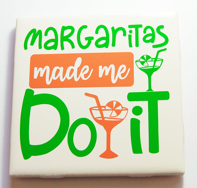 Margaritas Made Me Do It Sign In Orange & Green - Kelly's Handmade