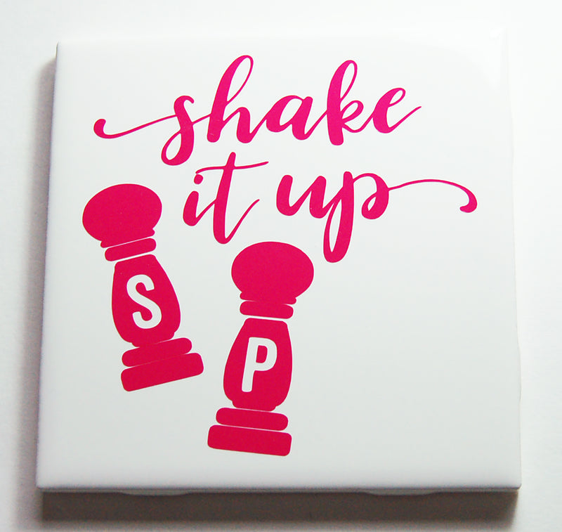 Shake It Up Salt & Pepper Sign In Pink - Kelly's Handmade