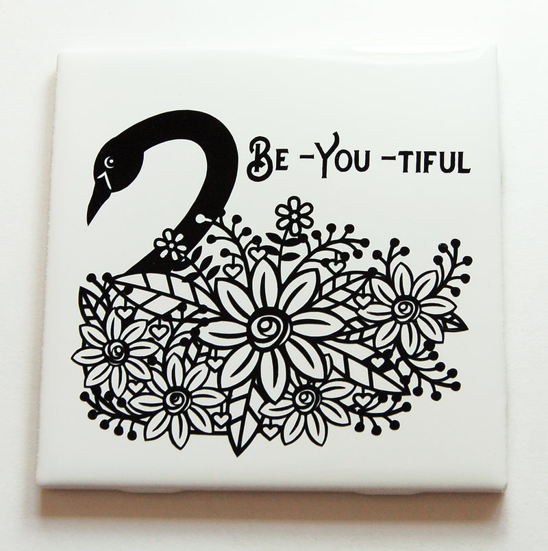 Elegant Swan Beautiful You Sign In Black - Kelly's Handmade