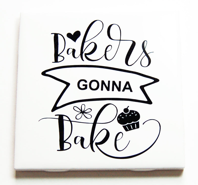 Bakers Gonna Bake Kitchen Sign In Black & White - Kelly's Handmade
