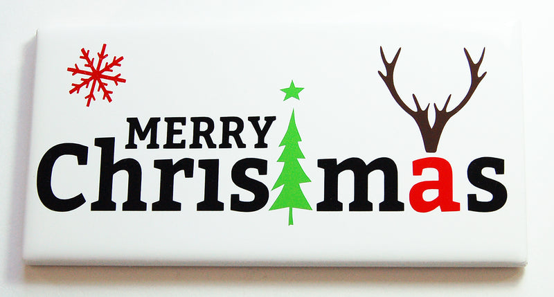 Merry Christmas Sign In Black Green & Red - Kelly's Handmade
