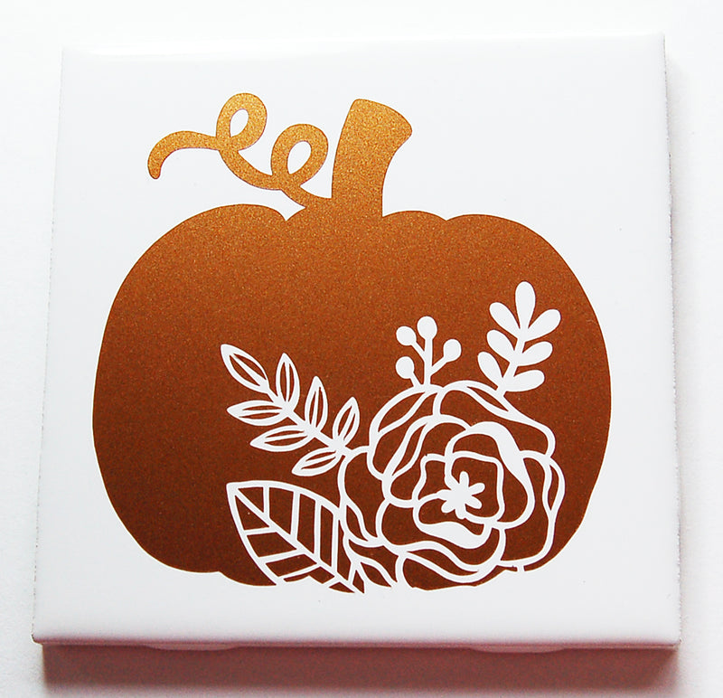 Pumpkin Floral Sign in Copper Brown #3 - Kelly's Handmade