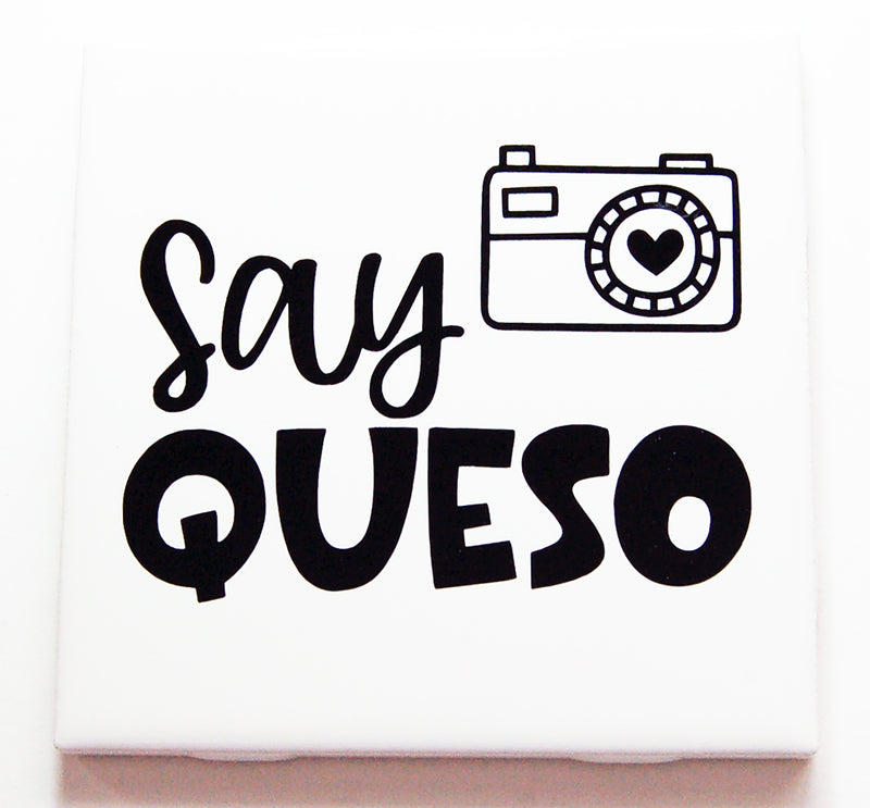 Say Queso Sign In Black - Kelly's Handmade