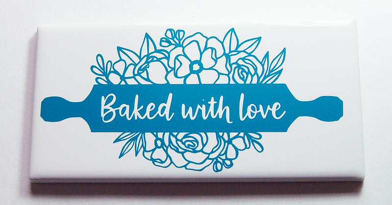 Baked With Love Floral Rolling Pin Sign - Kelly's Handmade