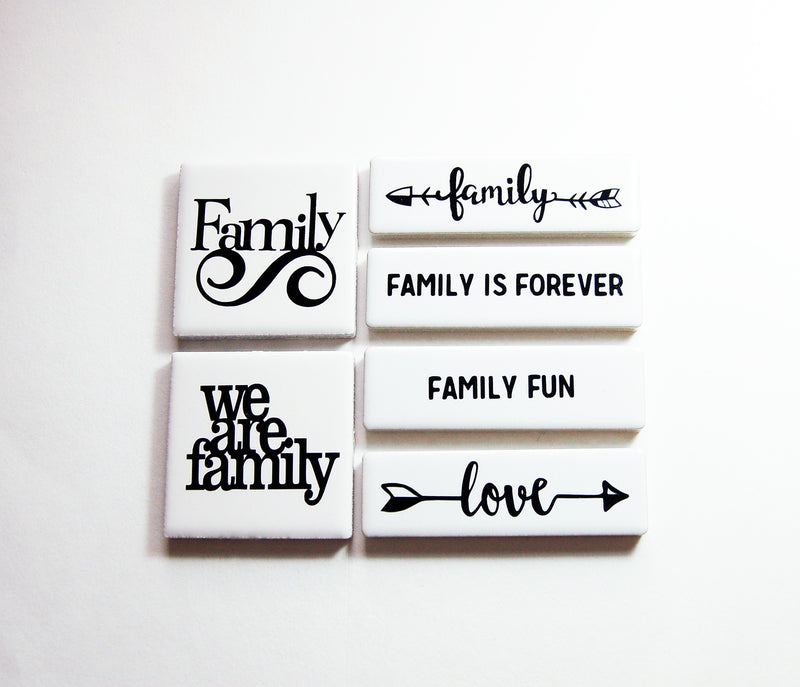 We Are Family Tile Magnet Set - Kelly's Handmade