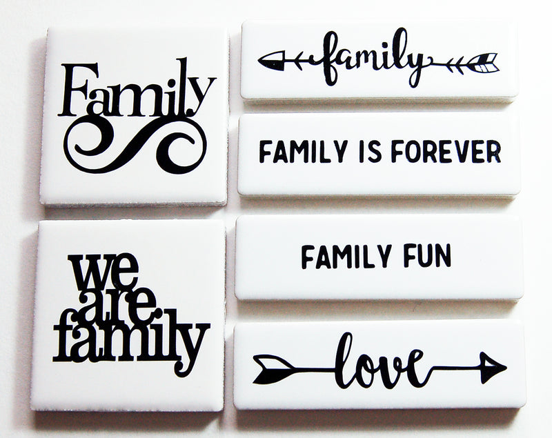 We Are Family Tile Magnet Set - Kelly's Handmade