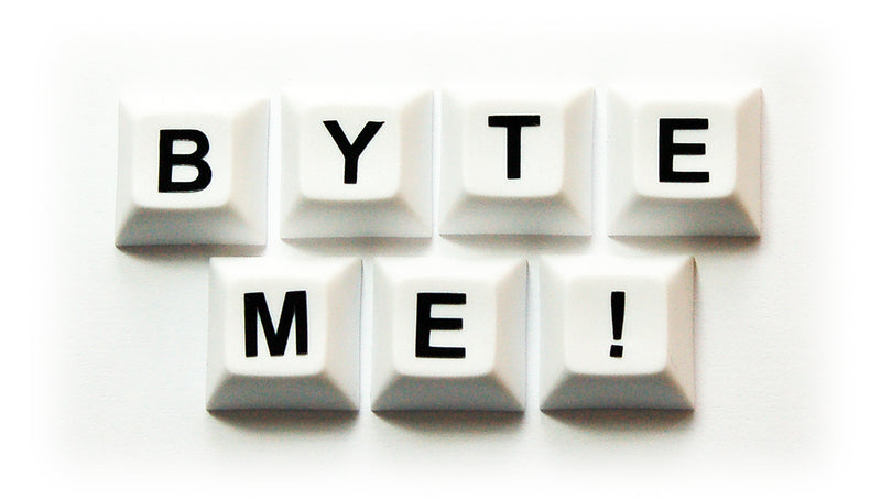 Byte Me! Keycap Magnet Set in White & Black - Kelly's Handmade
