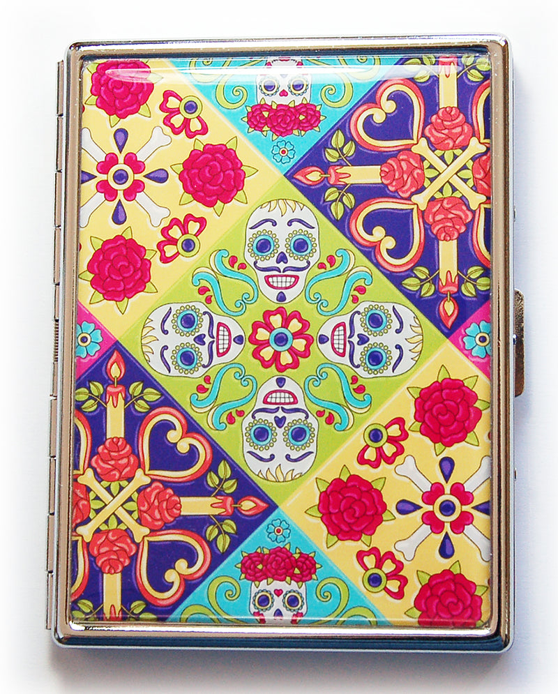 Mexican Tile Slim Cigarette Case - Kelly's Handmade